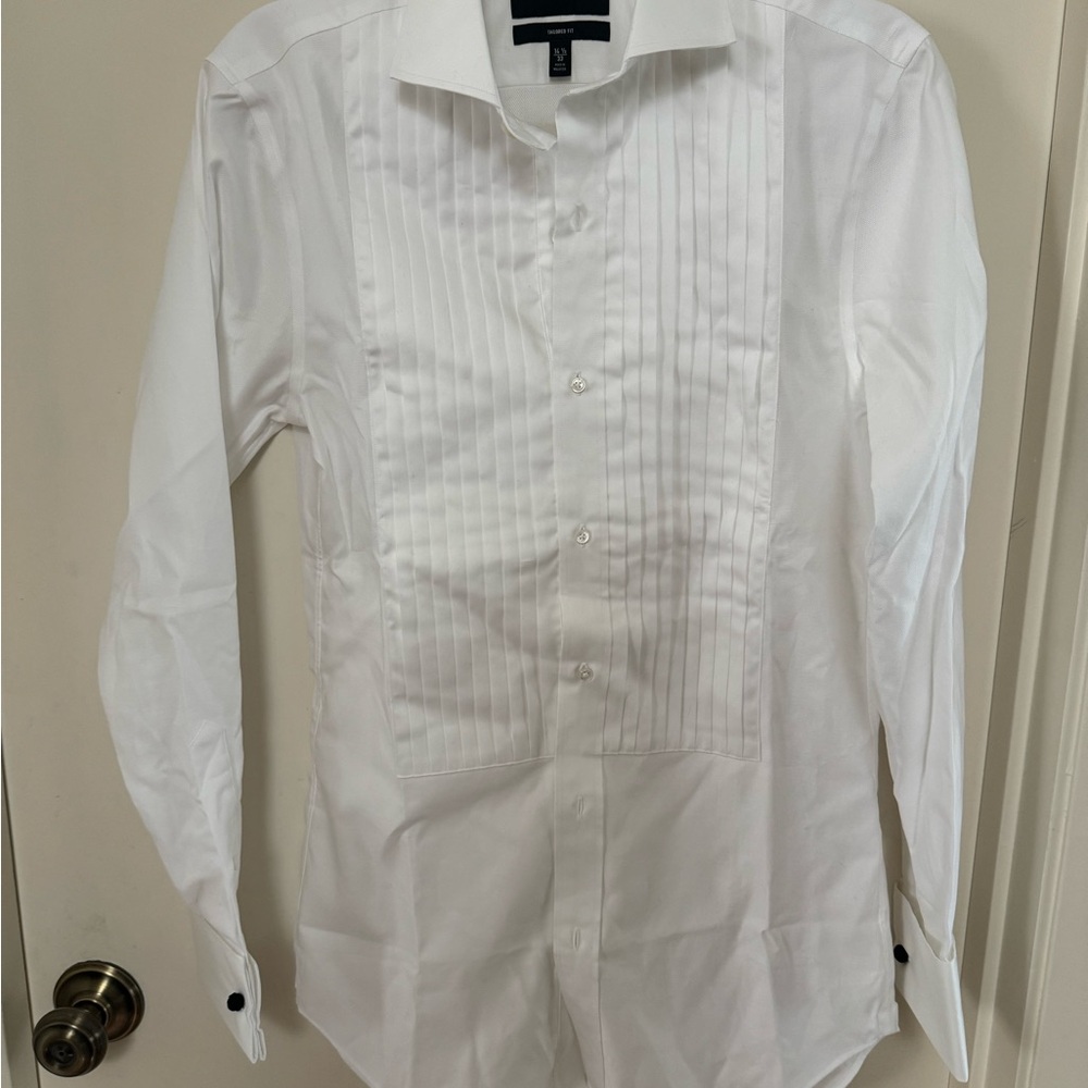 Bonobos Men’s Tuxedo Pleated, Spread, Tailored Shirt